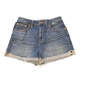 Madewell Denim Blue Women's Curvy High Rise Shorts Size 28